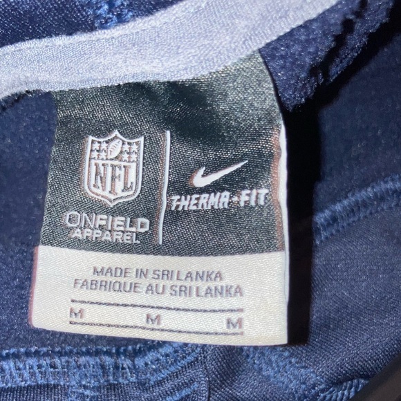 NIKE THERMA-FIT HOODIE DALLAS COWBOYS NFL NAVY BLUE MEDIUM SWEATER LIKE NEW - Picture 7 of 8